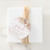 Pop, wenn sie Boho Pampas Grass Floral Pop Geschenkanhänger (Beispiel)