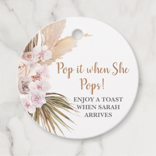 Pop, wenn sie Gras Pop Geschenkanhänger (Vorderseite)