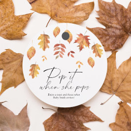 Pop, wenn sie Pop - Blattfall - Geschenkanhänger