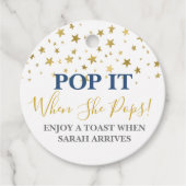 Pop, wenn sie Pop Junge Geschenkanhänger (Vorderseite)