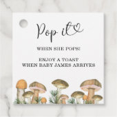 Pop, wenn sie Pop - Pilze - Geschenkanhänger (Vorderseite)