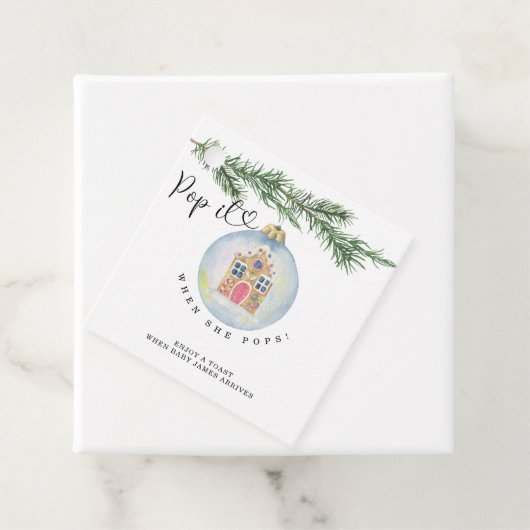 Pop, wenn sie Pop - Winterzweig - Geschenkanhänger (Beispiel)