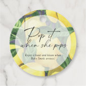 Pop, wenn sie Pop - Zitronen - Geschenkanhänger (Vorderseite)