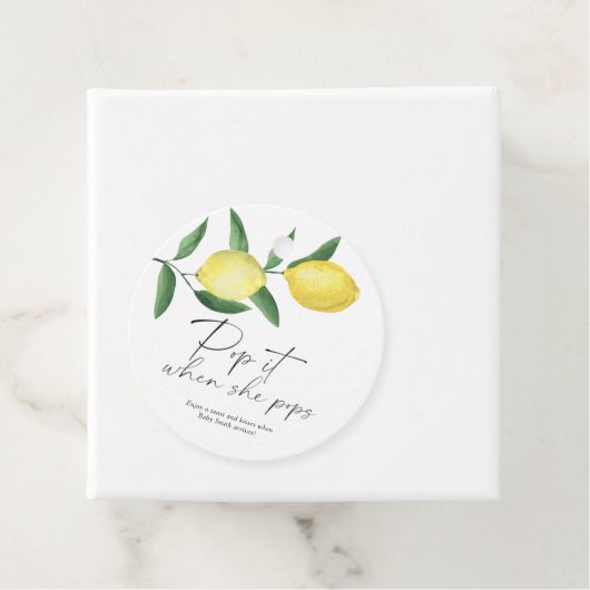 Pop, wenn sie Pop - Zitronen - Geschenkanhänger (Beispiel)