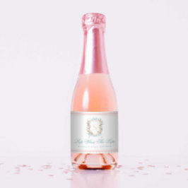 Pop When She Pops Magnolia Crest Favor Tag Schaumweinetikett