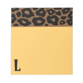 Pop Wood Leopard Muster Notizblock (Vorderseite)