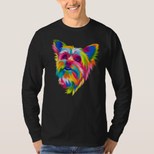 Pop Yorkshire Terrier Portrait Yorkie Pr T-Shirt
