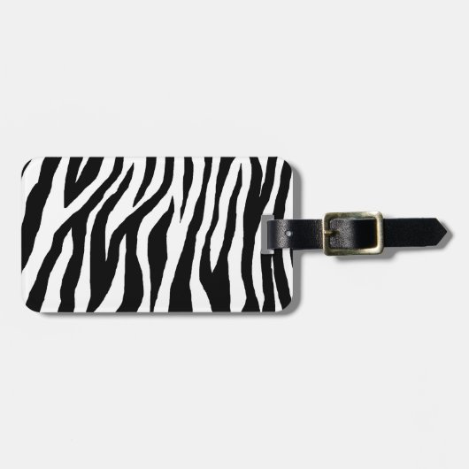 Pop Zebra Gepäckanhänger (Vorderseite horizontal)