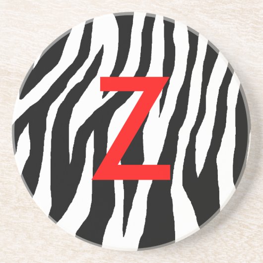 Pop Zebra Getränkeuntersetzer (Vorne)