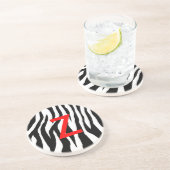 Pop Zebra Getränkeuntersetzer (Seite)