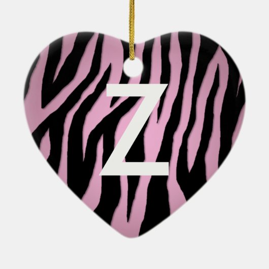 Pop Zebra Keramik Ornament (Hinten)