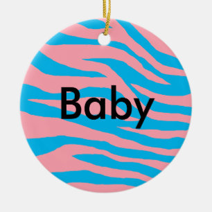 Pop Zebra Keramik Ornament
