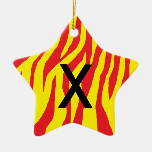 Pop Zebra Keramik Ornament (Vorne)