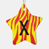 Pop Zebra Keramik Ornament (Links)