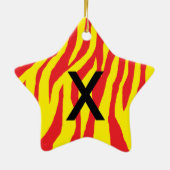 Pop Zebra Keramik Ornament (Hinten)