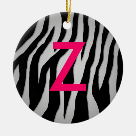 Pop Zebra Keramikornament (Vorne)