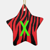 Pop Zebra Keramikornament (Links)