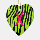 Pop Zebra Keramikornament (Links)