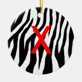 Pop Zebra Keramikornament (Vorne)