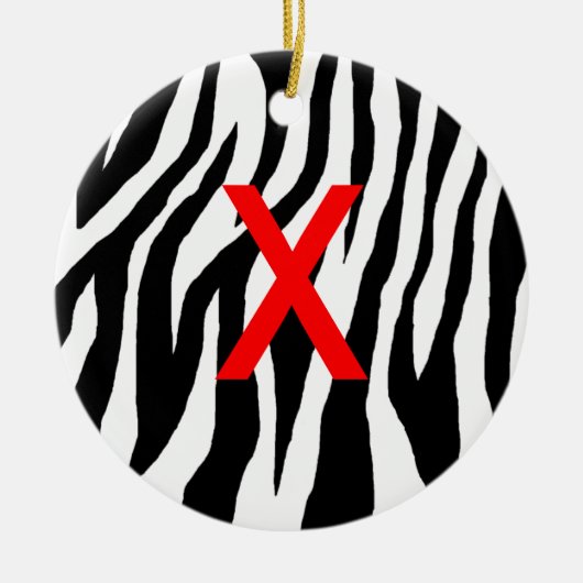 Pop Zebra Keramikornament (Vorne)