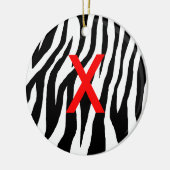 Pop Zebra Keramikornament (Links)