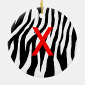 Pop Zebra Keramikornament (Hinten)