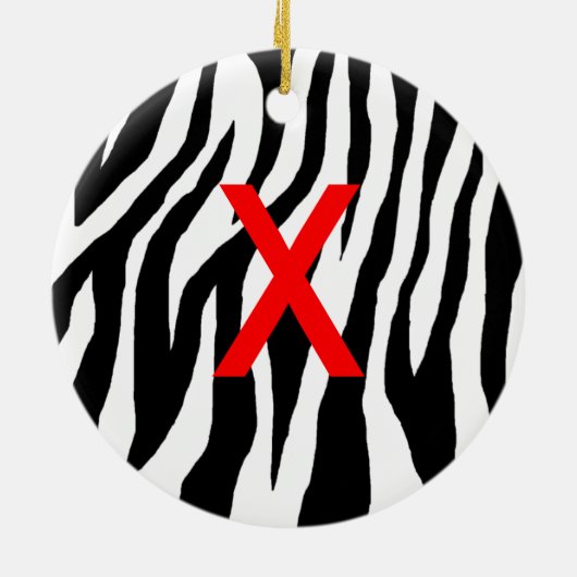 Pop Zebra Keramikornament (Hinten)
