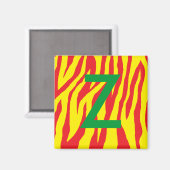 Pop Zebra Magnet (Vorderseite/Rückseite)