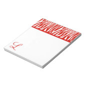 Pop Zebra Notizblock (Rotiert)