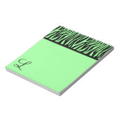 Pop Zebra Notizblock (Rotiert)