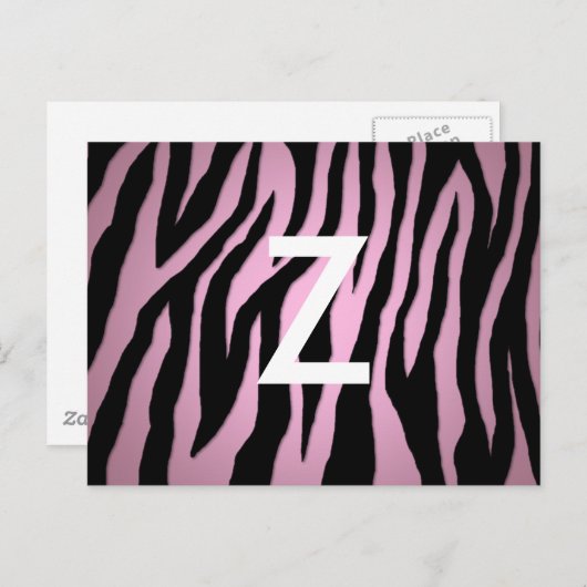 Pop Zebra Postkarte (Vorne/Hinten)