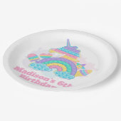 Pop zum Geburtstag  Pappteller (Schrägansicht)