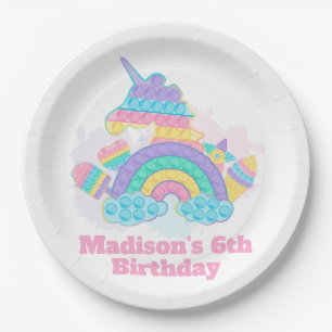 Pop zum Geburtstag Pappteller