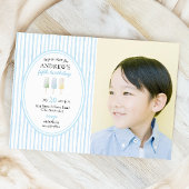 Pop zur Einladung über blaue Population