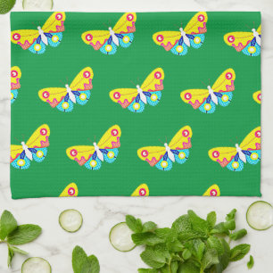 PopArt Butterfly Geschirrtuch