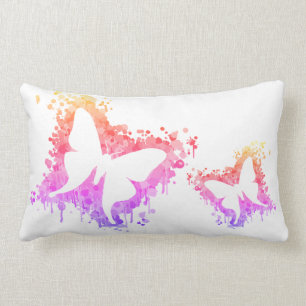PopArt-Dancing Butterfly-Splash Lendenkissen
