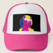 PopArt Devil Self Portrait Truckerkappe (Vorderseite)