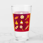PopArt Halloween Candy Glas (Vorderseite)