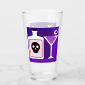 PopArt Halloween-Cocktail Glas (Vorderseite)