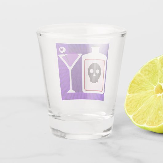 PopArt Halloween-Cocktail Schnapsglas (Rückseite)