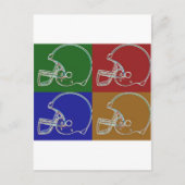 PopArt Helmet Postkarte (Vorderseite)