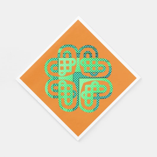 PopArt keltischer Knoten Serviette (Ecke)