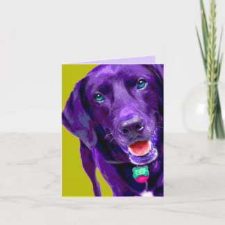 Popart Labrador Note CARD Karte