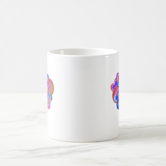 PopArt Lila Hearts Kaffeetasse (Mittel)