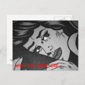 Popart Postkarte (Vorne/Hinten)