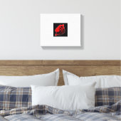 PopArt-Rose Print Leinwanddruck (Insitu (Schlafzimmer))