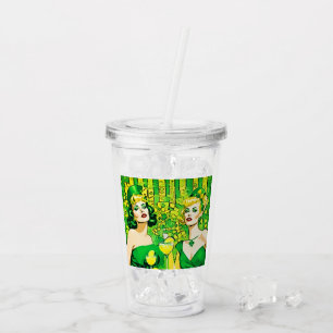 PopArt St Paddy's Button-up Girls Acryltrinkbecher
