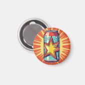 Popart-Style-Dose Limonade, Brause, Magnet (Vorderseite/Rückseite)
