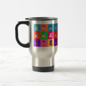 Popart Teddy Bear Stainless Steel Traveller Tasse (Links)