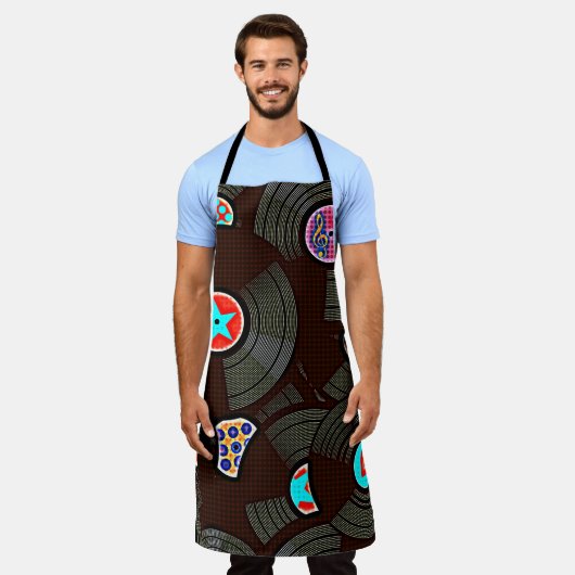 PopArt Vinyl Schürze (Getragen)